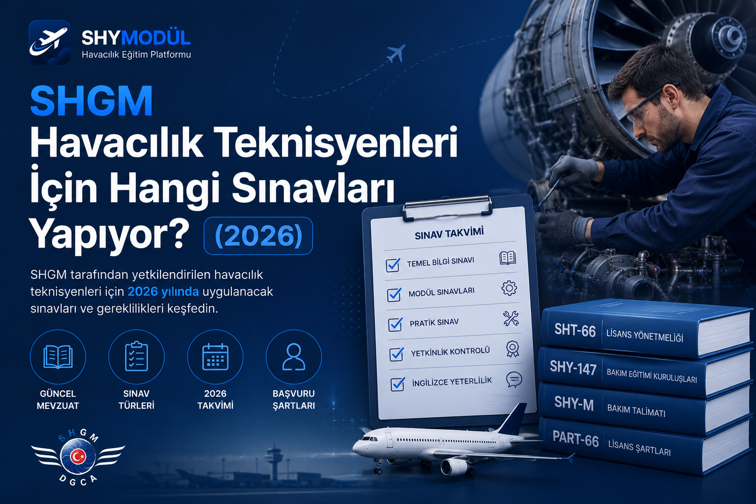 SHGM Havacılık Teknisyenleri İçin Hangi Sınavları Yapıyor? (2026)